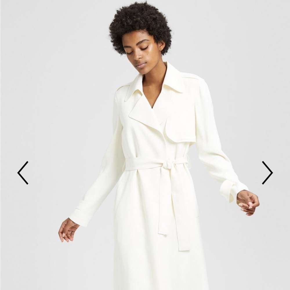 Elegant White Trench Coat